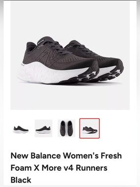 W8 - New Balance Fresh Foam More 4 black/grey